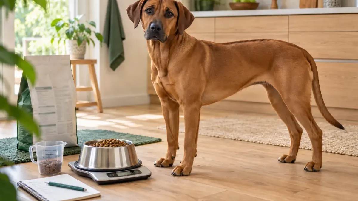Hund wartet auf sein Futter