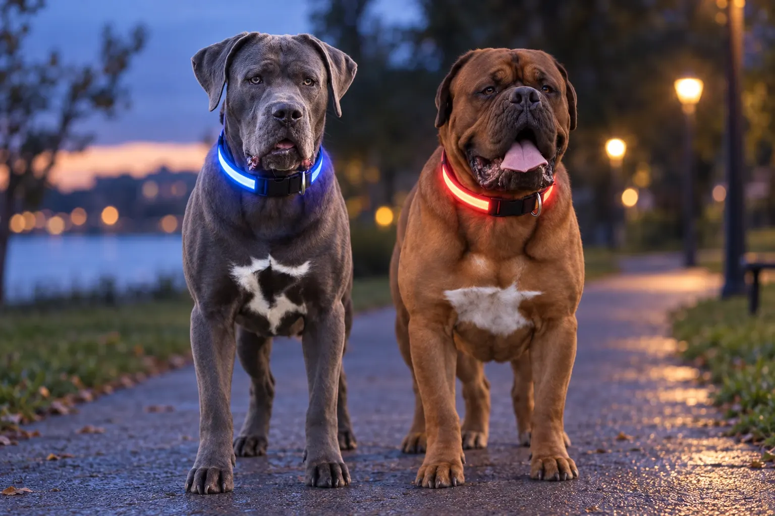LED-Leuchthalsbänder für Hunde